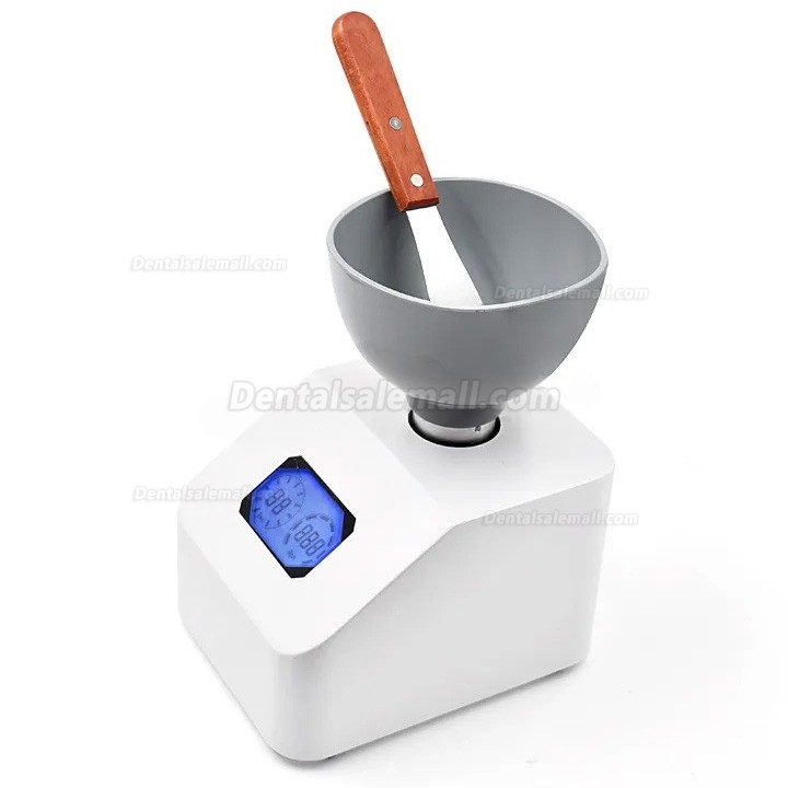 48W Dental Lab Alginate Mixer Gypsum Blender Machine with 6 Speed Models 0-300RPM